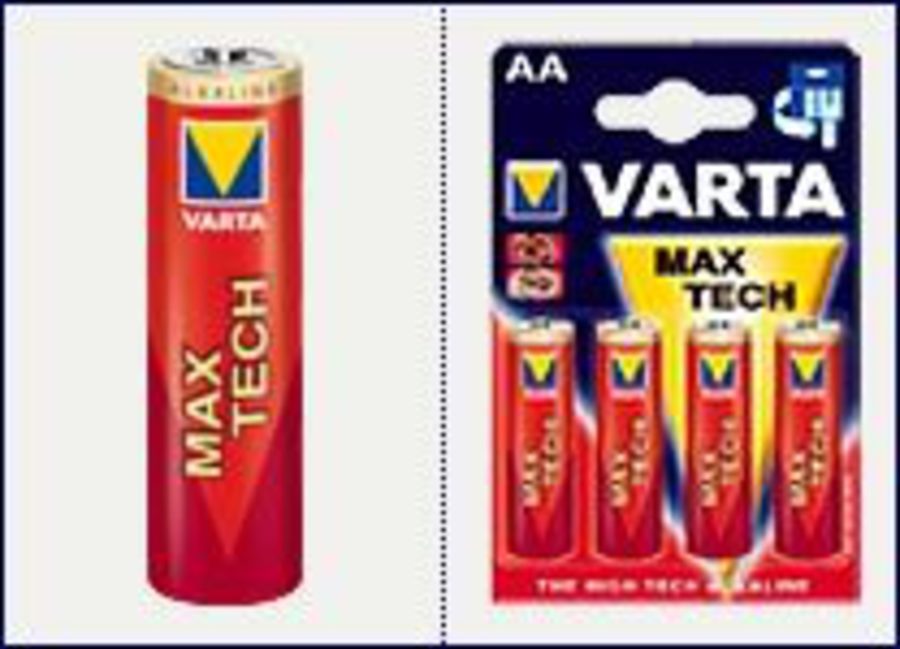 Varta Maxi-Tech Alkaline Battery AA x 4 per pack image 0